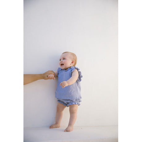 MarMar Fine Cotton Navy Stripe Tirra Top