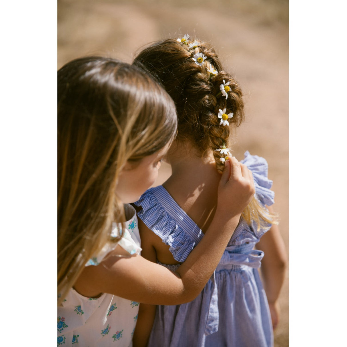 MarMar Fine Cotton Navy Stripe Danita Frill Dress
