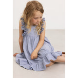 MarMar Fine Cotton Navy Stripe Danita Frill Dress