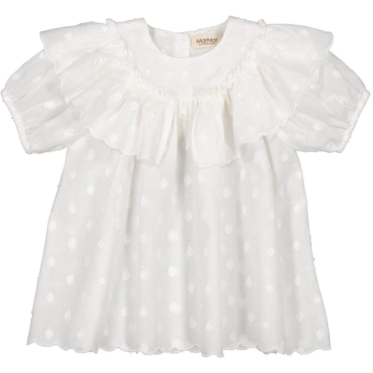 MarMar Dobby Dots Gentle White Delsa B Dress