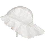 MarMar Dobby Dots Gentle White Alba Baby Long Summer Hat
