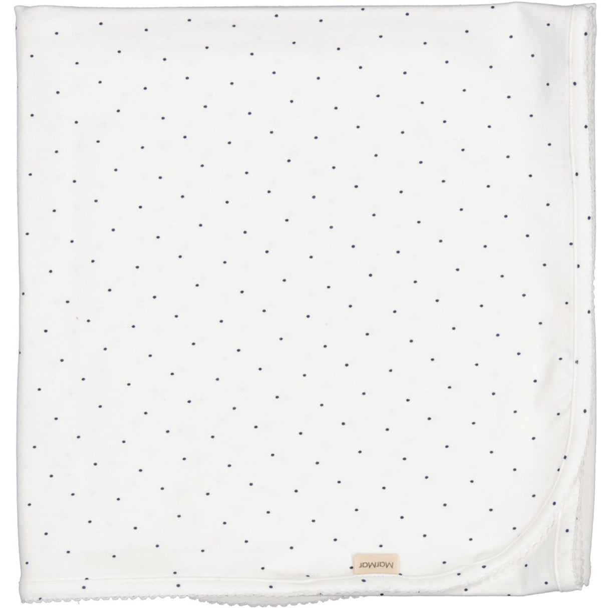 MarMar Modal Smooth Print Blue Dot Alida Blanket