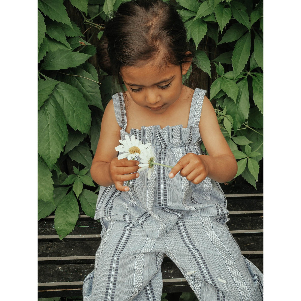 Fliink Navy Amie Ruffle Pants