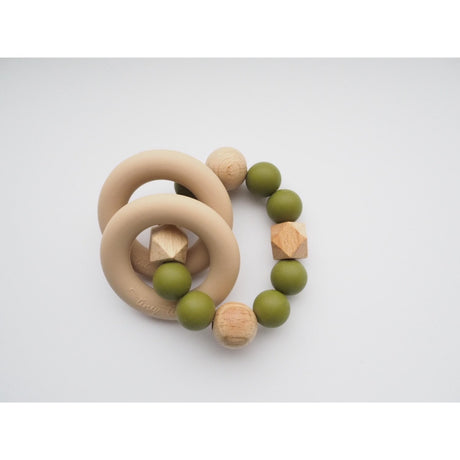 Tiny Tot Army Green Rattle Nordic Love