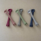 Tiny Tot Grey Beginner Spoon Silicone