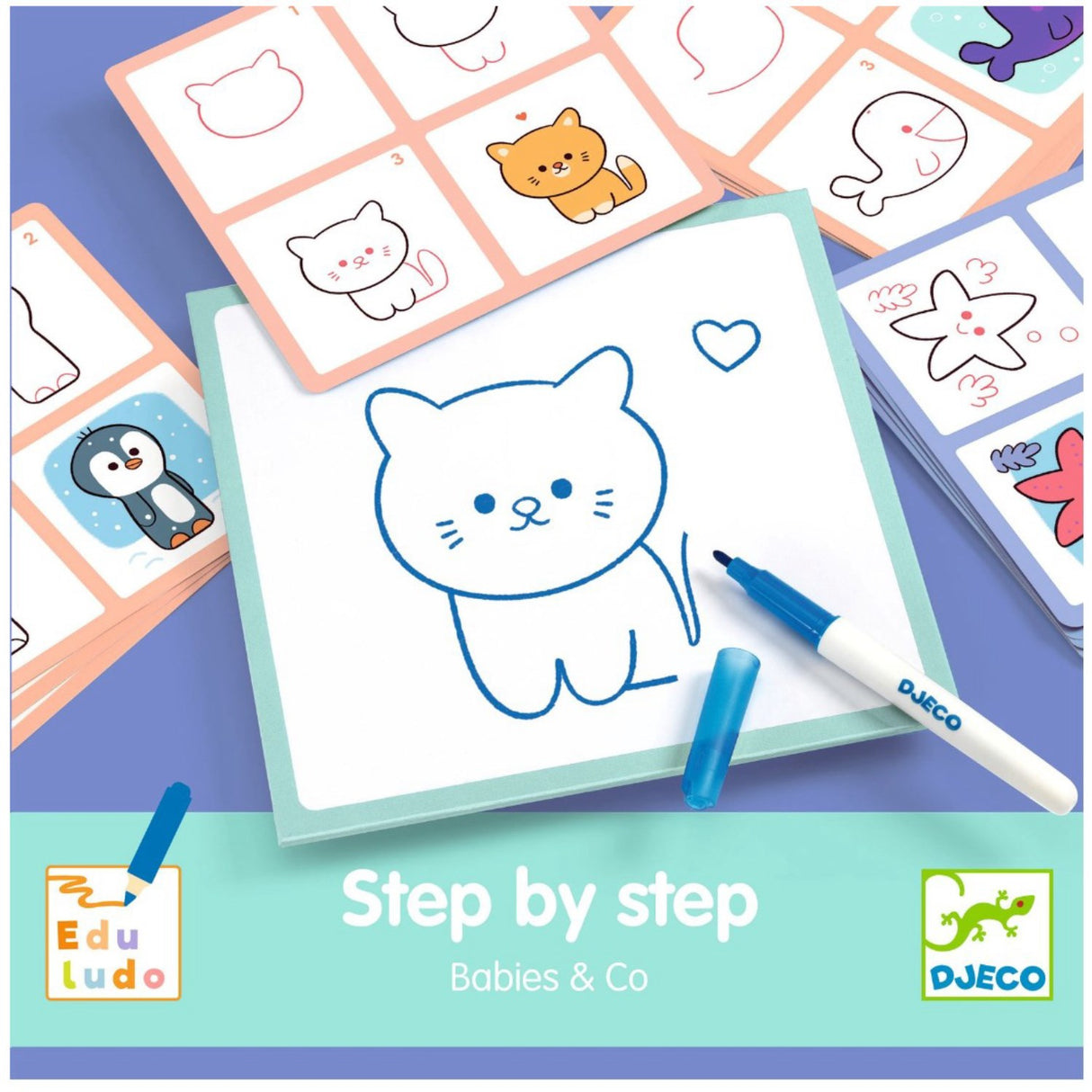 Djeco Game - Step by step, Baby Animals