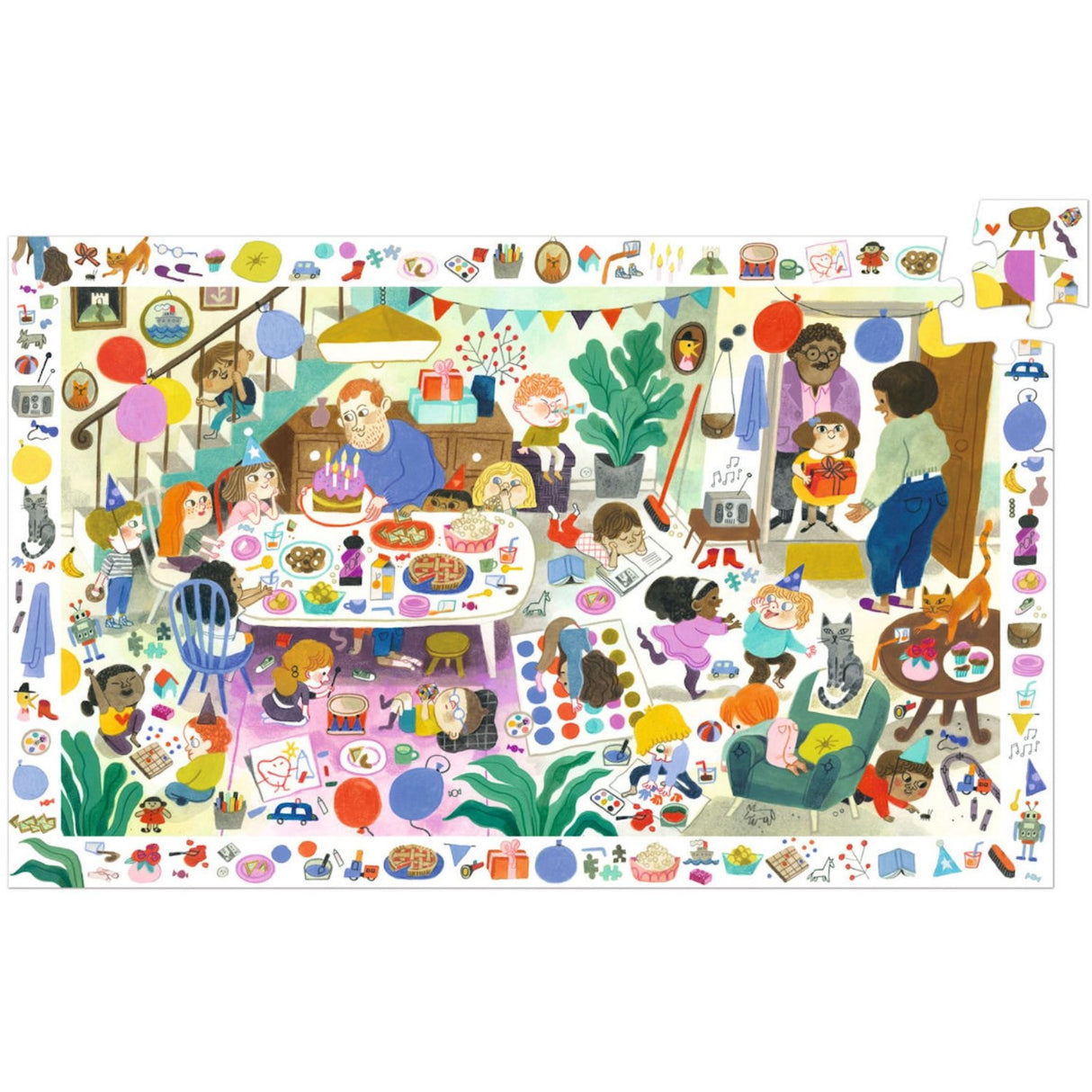 Djeco Observation Puzzle, Birthday - 54 Pieces