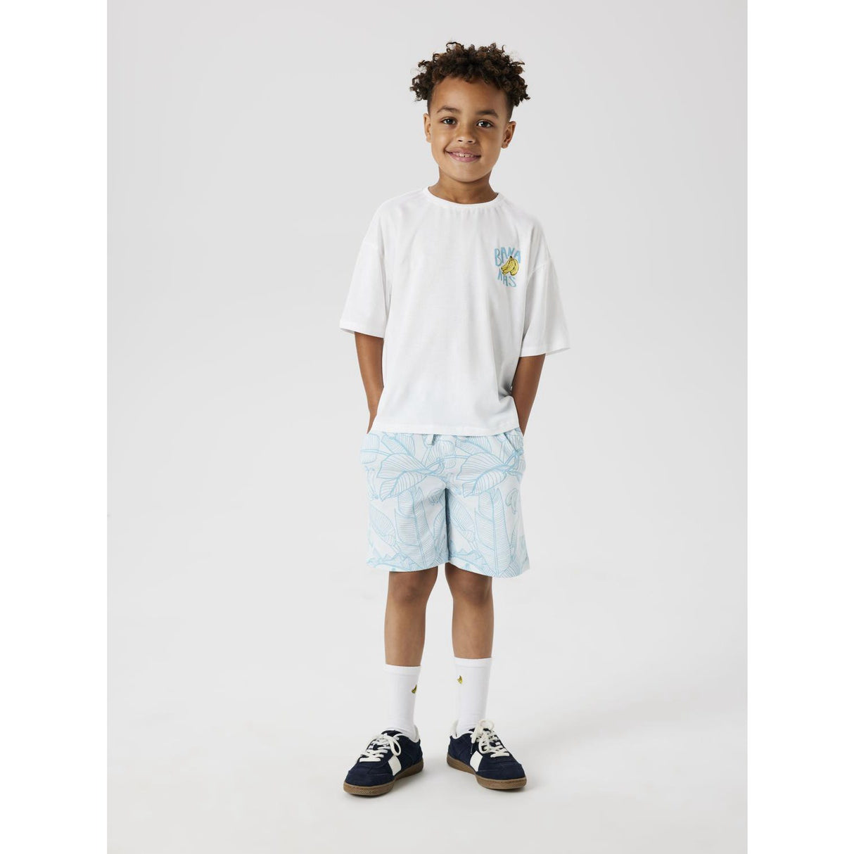 Name It Bright White Lemon Drop Nkmjacob Rlx Ss Top Box