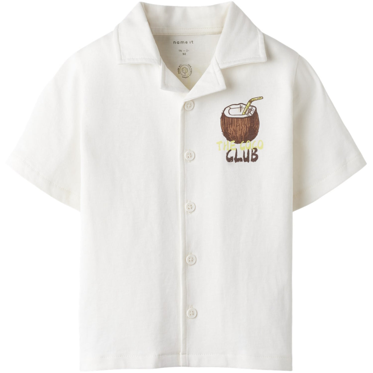 Name It Cloud Dancer Nmmhisher Nreg Ss Shirt