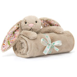 Jellycat Bashful Rabbit, Beige Meadow Blanket
