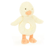 Jellycat Bashful Duckling Ring Rattle