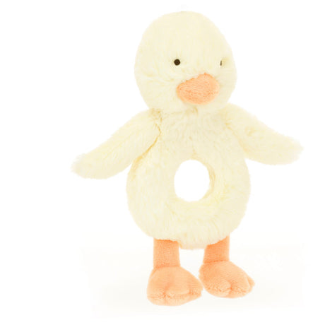 Jellycat Bashful Duckling Ring Rattle