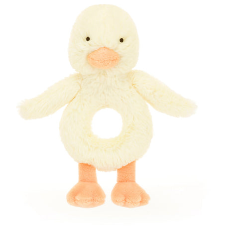 Jellycat Bashful Duckling Ring Rattle