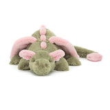 Jellycat dragon olives, medium 50 cm
