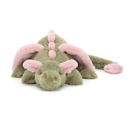 Jellycat dragon olives, medium 50 cm