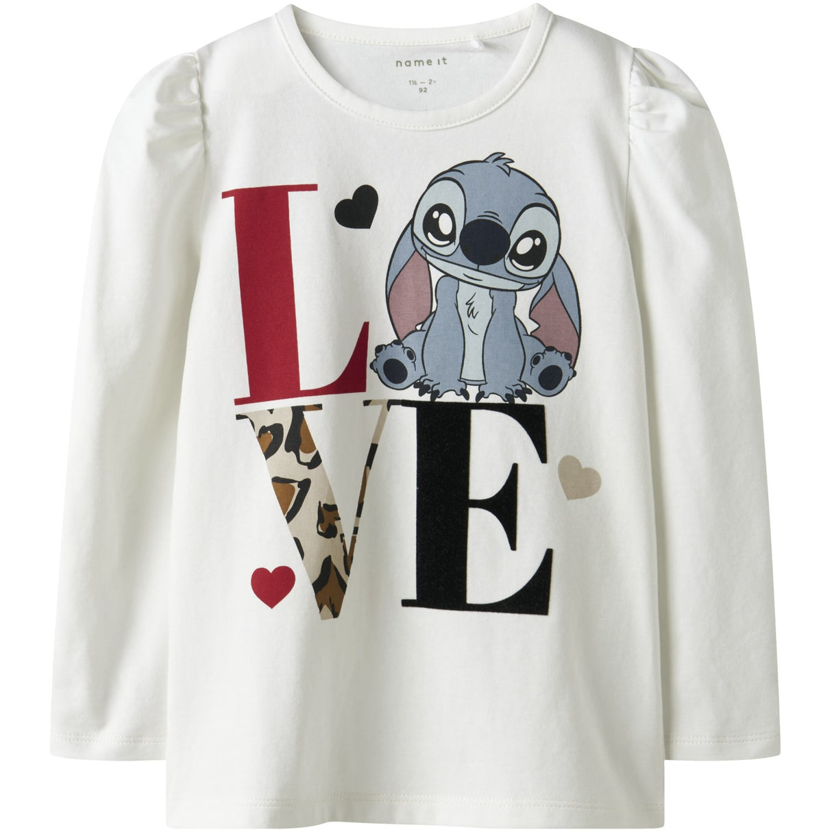 Name It Bright White Nmfjamin Stitch Ls Top Box Noos Wdi