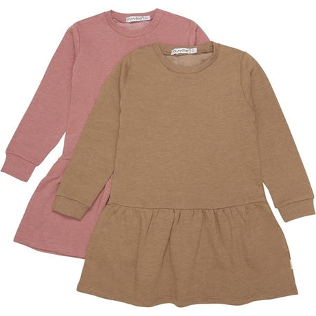 Minymo Canyon Rose Sweat Dress 2-pack