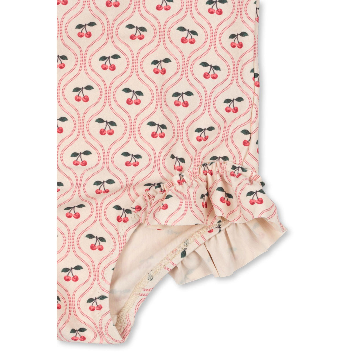 Konges Sløjd Cherry Pink Motif Merle Ls Swimsuit Grs