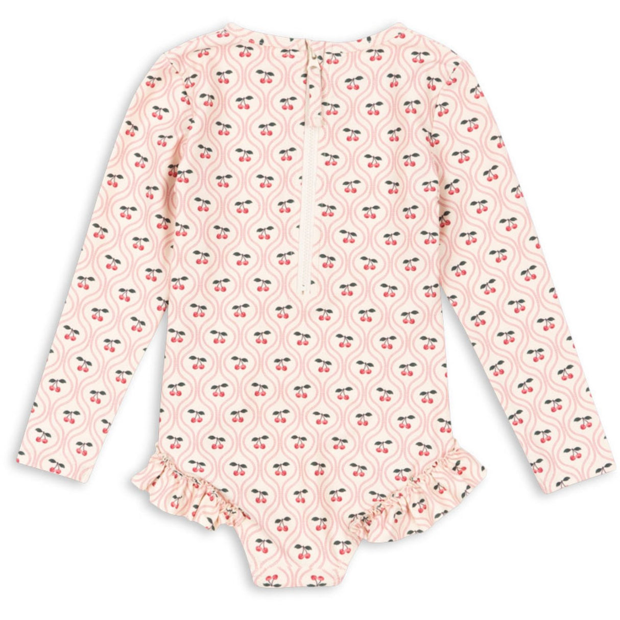 Konges Sløjd Cherry Pink Motif Merle Ls Swimsuit Grs