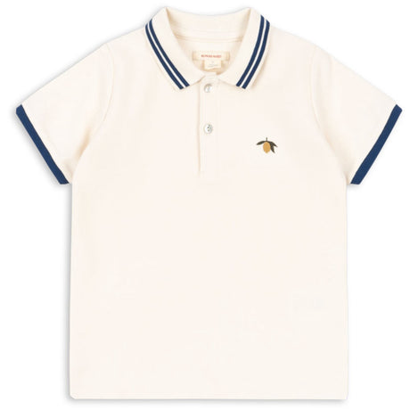 Konges Sløjd Antique White Florian Polo Shirt Gots