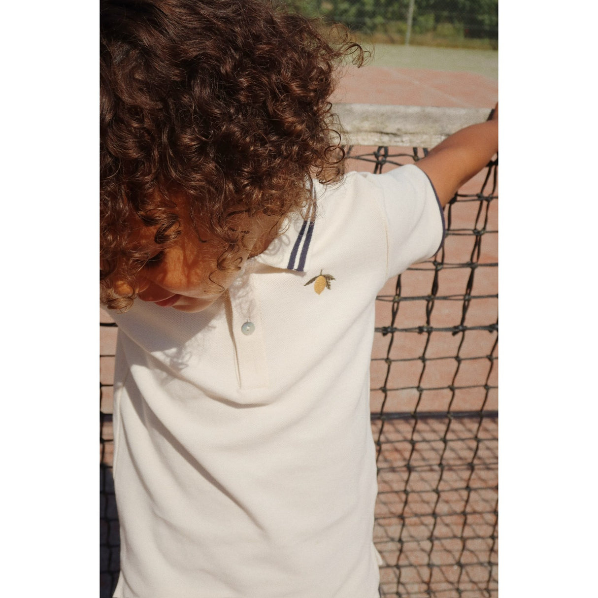 Konges Sløjd Antique White Florian Polo Shirt Gots