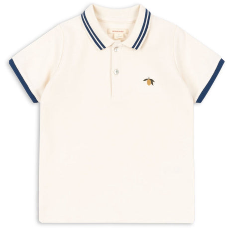 Konges Sløjd Antique White Florian Polo Shirt Gots