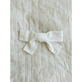 Lalaby Big Hair Bow - White Dot