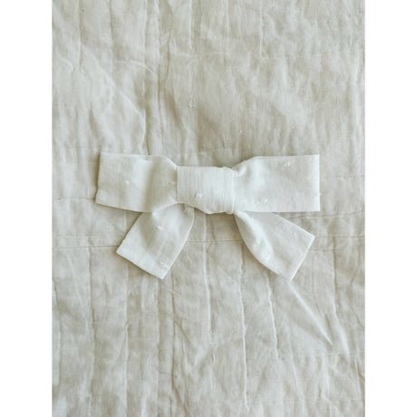 Lalaby Big Hair Bow - White Dot