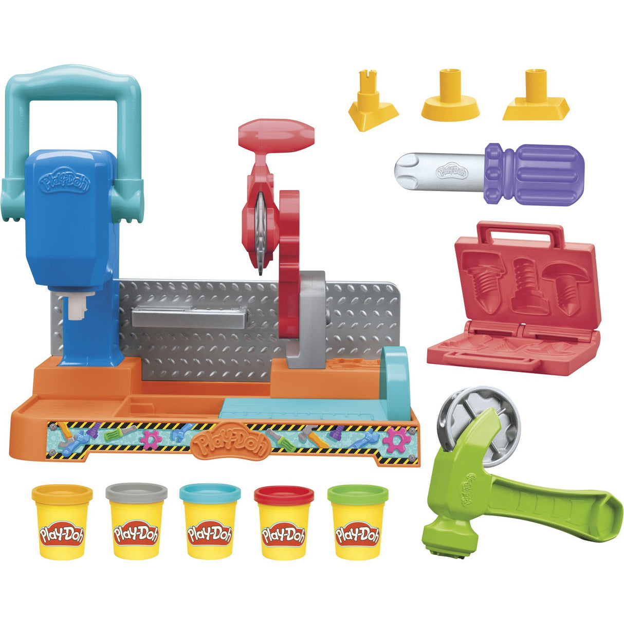 Play-Doh Stamp N Saw Tool Bench Playset