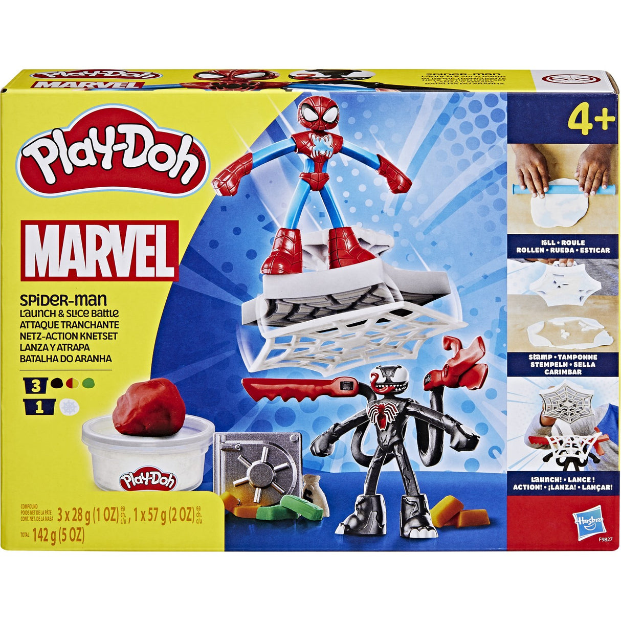 Play-Doh Spiderman Launch And Slice Battle