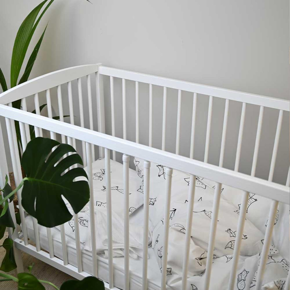 Nordbaby White Cot Lassio 60X120