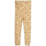 Mini Rodini Beige Mini Leopard AOP Leggings