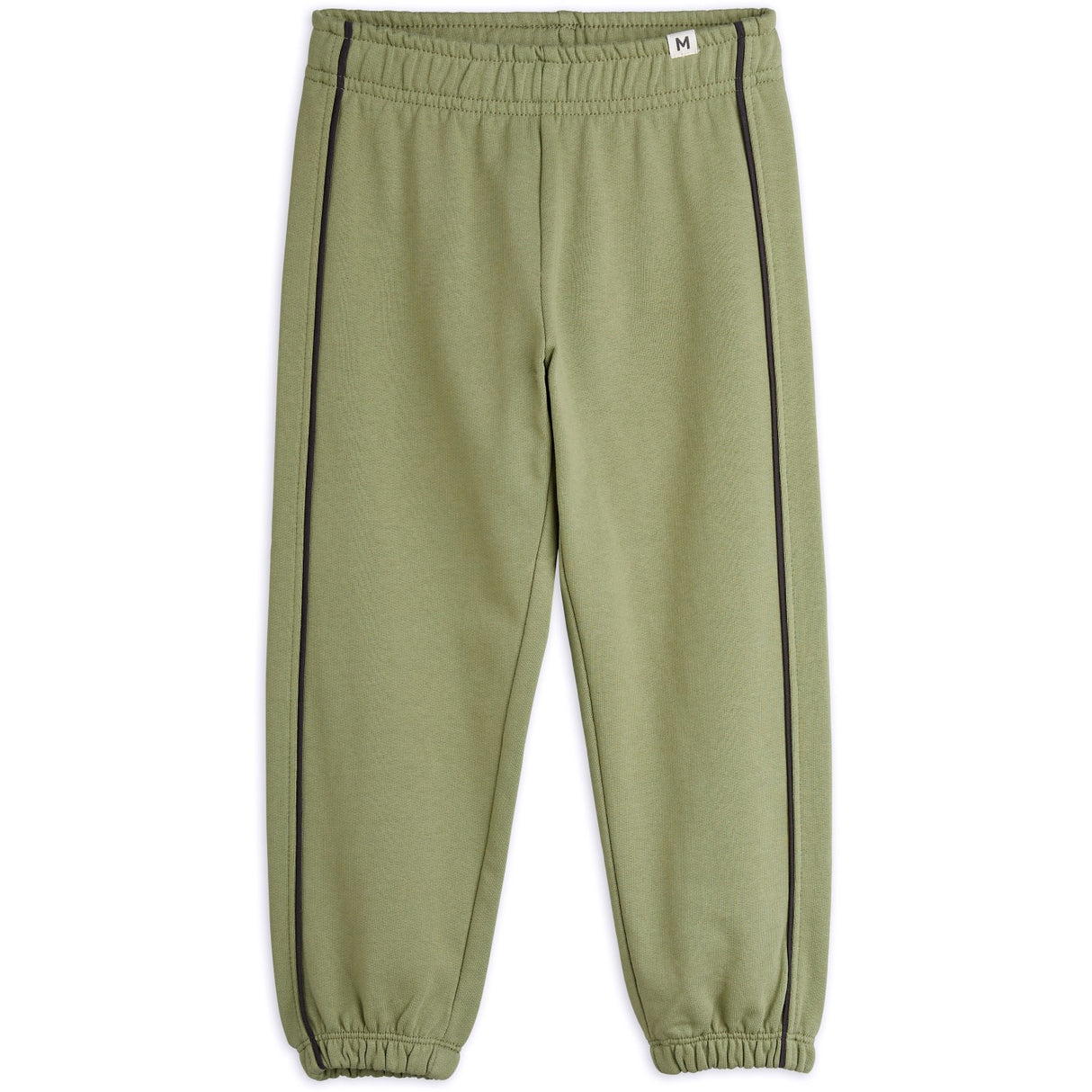 Mini Rodini Green Plain Piping Sweatpants