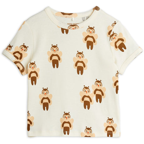 Mini Rodini Offwhite Bees AOP Ss Tee