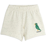 Mini Rodini Offwhite Bird Emb Neps Sweatshorts