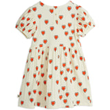 Mini Rodini Offwhite Outlined Hearts AOP Dress