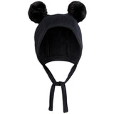 Mini Rodini Black Fine Knit Baby Hat