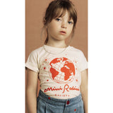 Mini Rodini Offwhite Mini Rodini Society Sp Ss Tee