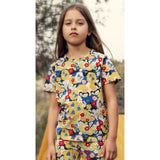 Mini Rodini Multi Flowers AOP Ss Tee
