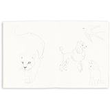 Konges Sløjd Green Tea Check Coloring Book And Color Pencils Fsc