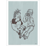 Poster & Frame Astrid Lindgren - Binacolurs - Karlsson On The Roof