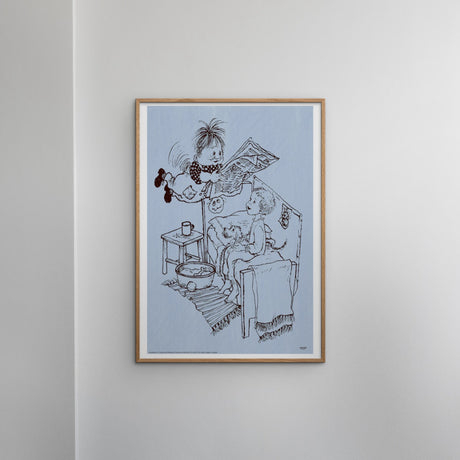 Poster & Frame Astrid Lindgren - Newspaper - Karlsson On The Roof