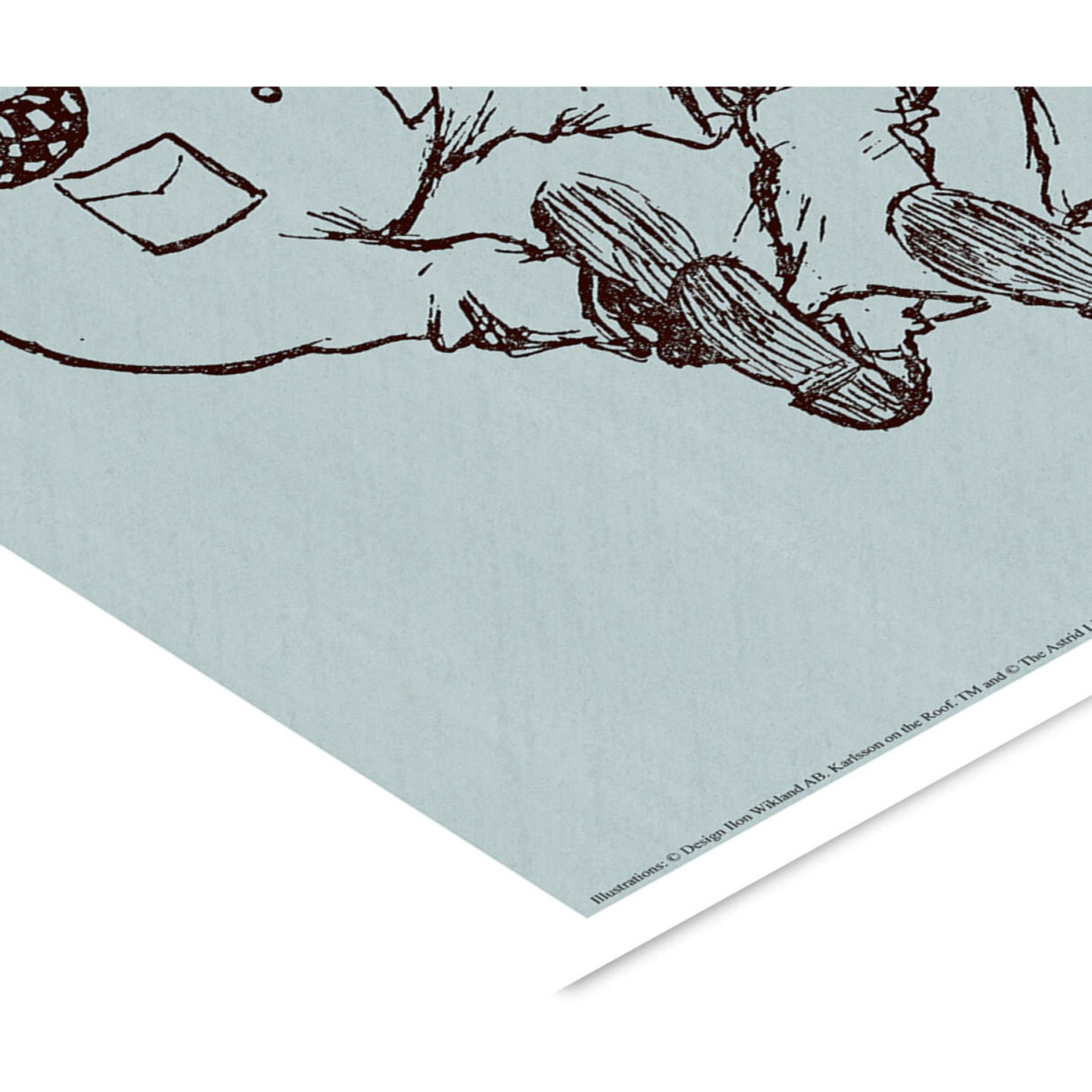 Poster & Frame Astrid Lindgren - Binacolurs - Karlsson On The Roof