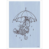 Poster & Frame Astrid Lindgren - Umbrella - Karlsson On The Roof