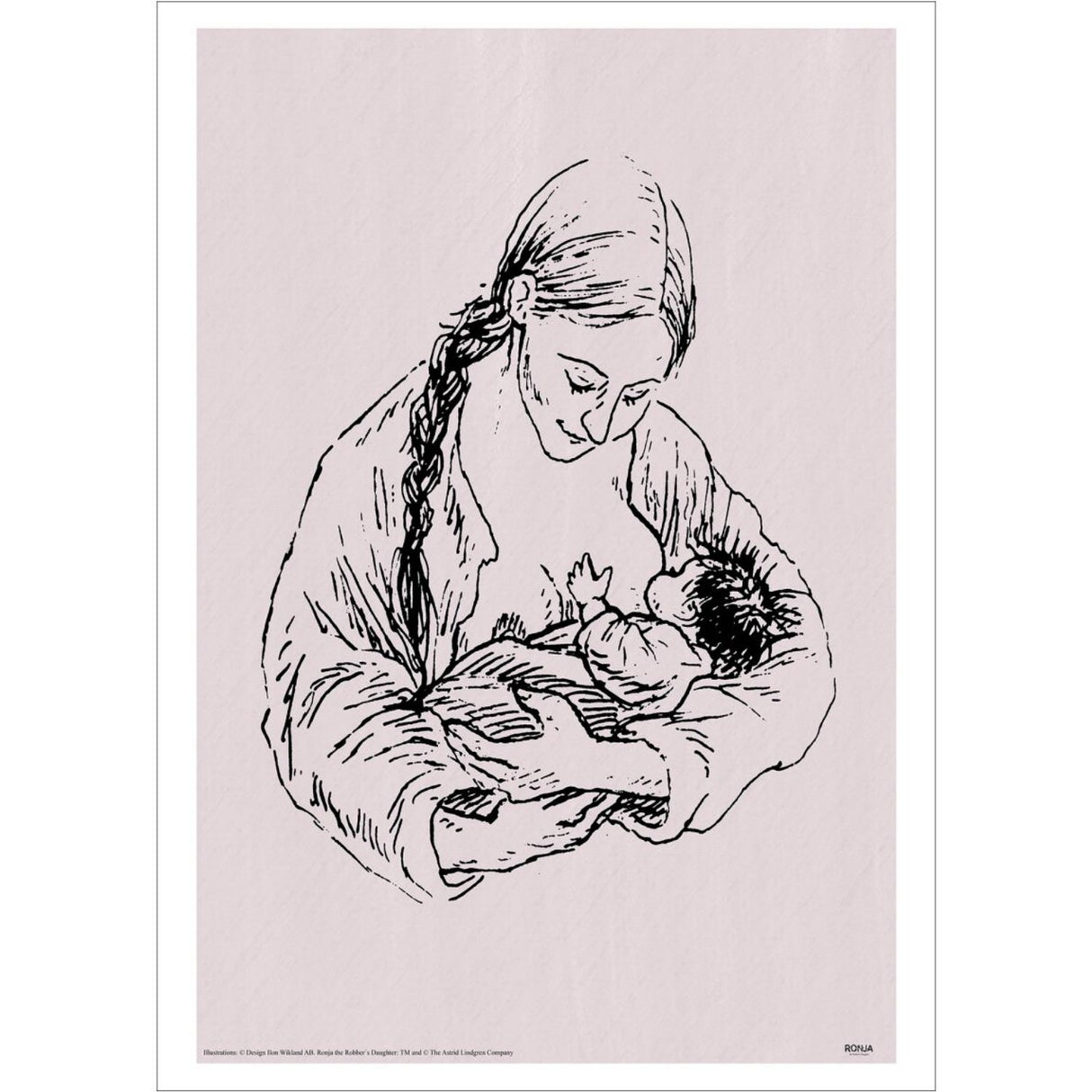 Poster & Frame Astrid Lindgren - Mom - Ronja The Robbers Daughter