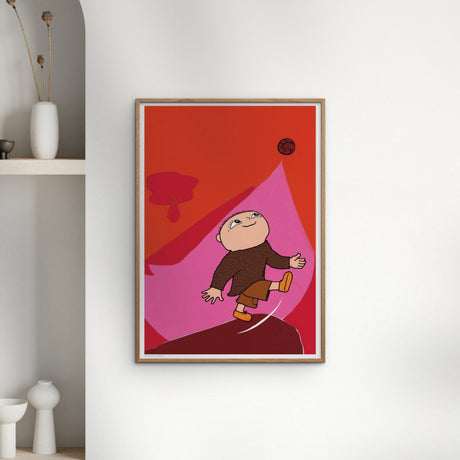 Poster & Frame Alfons Åberg - Alfons And Uhyret - Alfons Spiller Bold