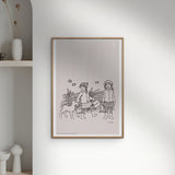 Poster & Frame Astrid Lindgren - Sheep And Butterflies - Noisy Village