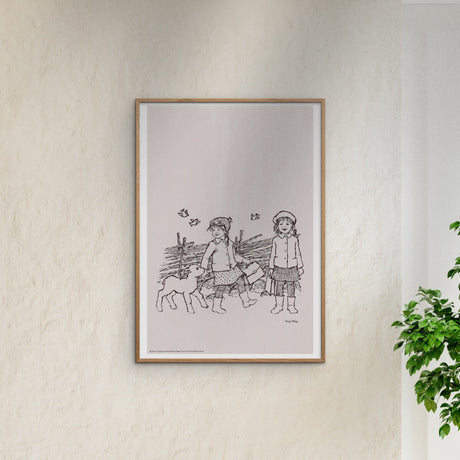 Poster & Frame Astrid Lindgren - Sheep And Butterflies - Noisy Village