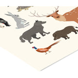 Poster & Frame Citatplakat - Skovens Dyr – Børneplakat