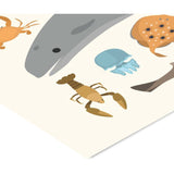 Poster & Frame Citatplakat - Havets Dyr – Børneplakat